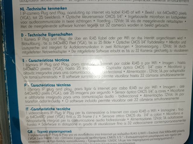 Cámara seguridad Avidsen IP WiFi