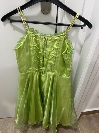 Vestido niña verde - usado 1 vez
