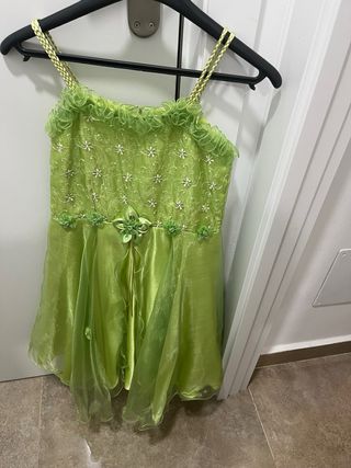 Vestido niña verde - usado 1 vez