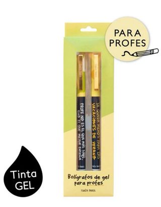 Pack Bolígrafos Gel Profes Pedrita Parker