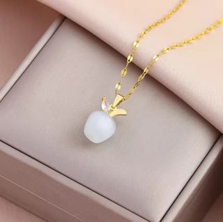 Collar manzana dorado