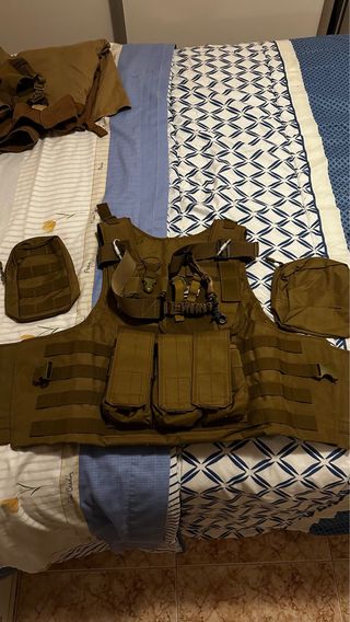 Chaleco táctico Airsoft Tan