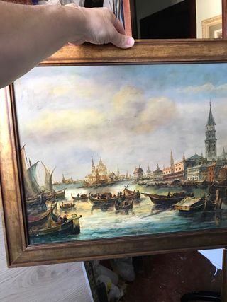 Cuadro al óleo - paisaje veneciano