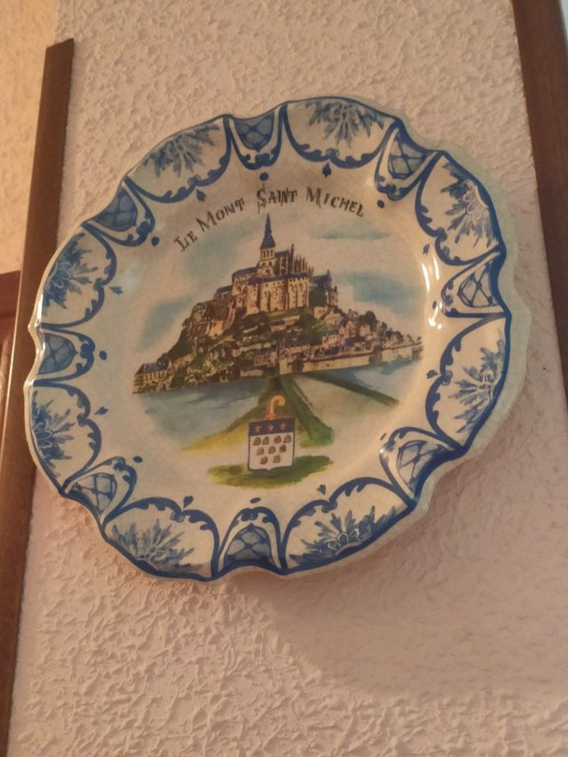 Plato decorativo Mont Saint Michel