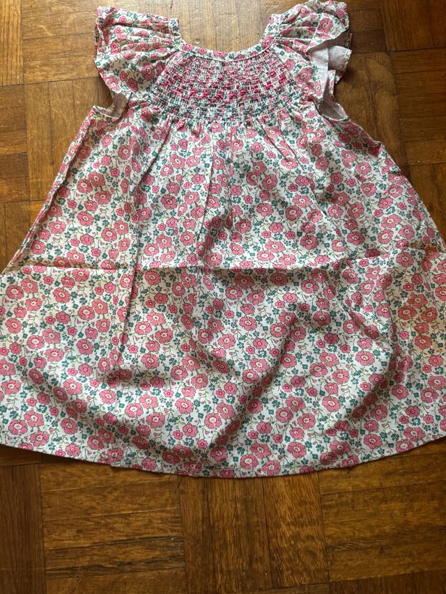 Vestido bebé flores 12-18 meses