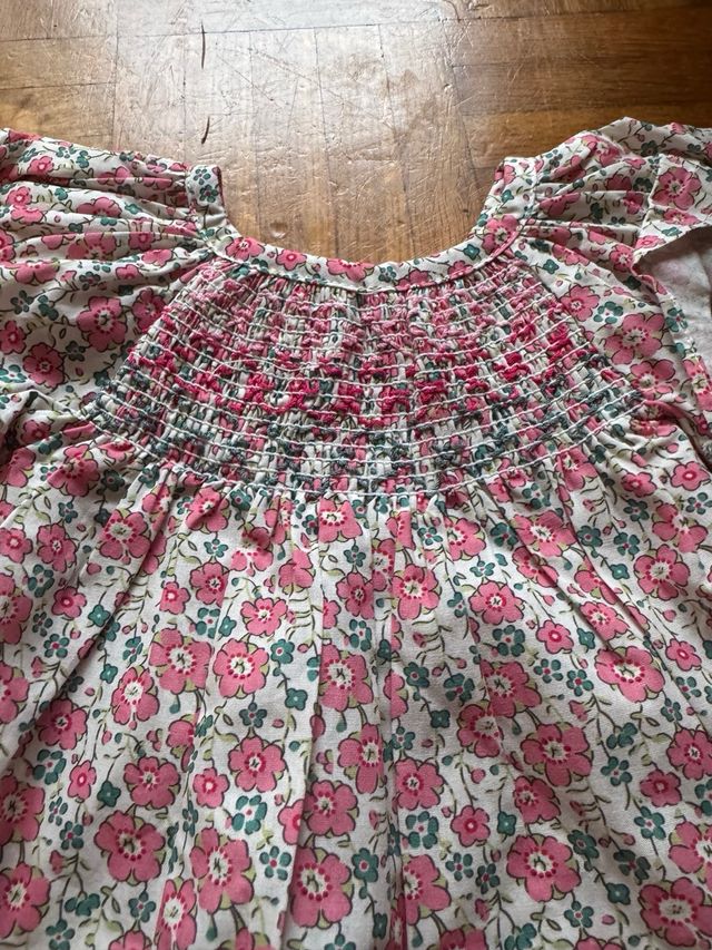 Vestido bebé flores 12-18 meses