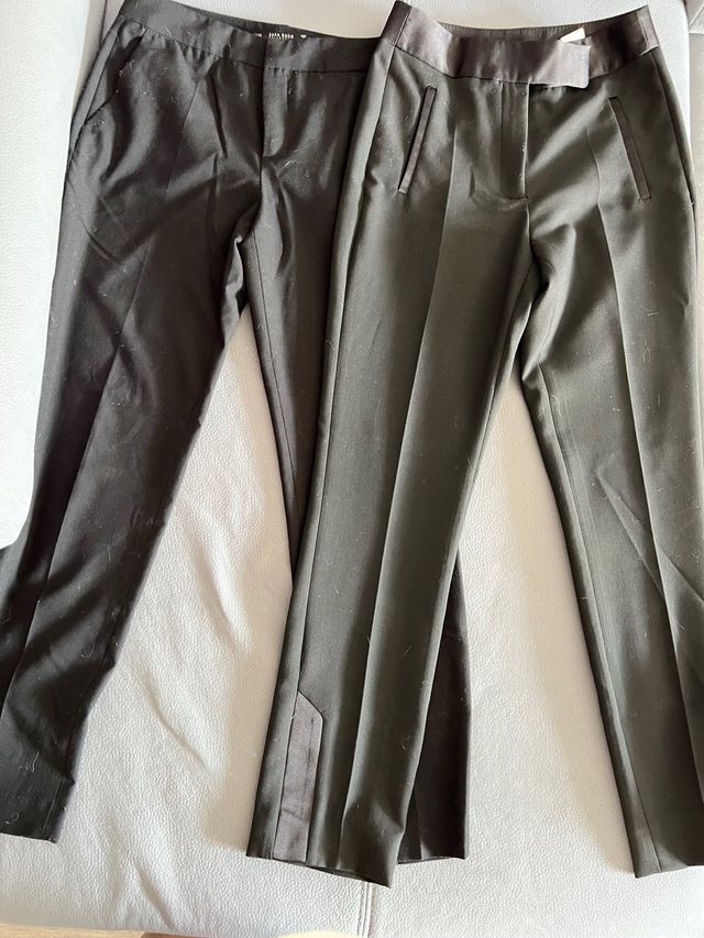 2 Pantalones Zara Basic negros