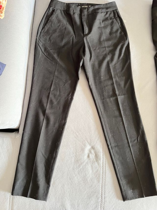 2 Pantalones Zara Basic negros