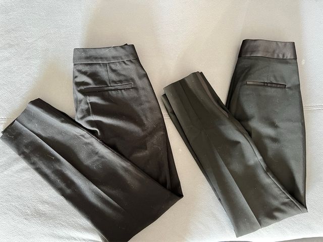 2 Pantalones Zara Basic negros