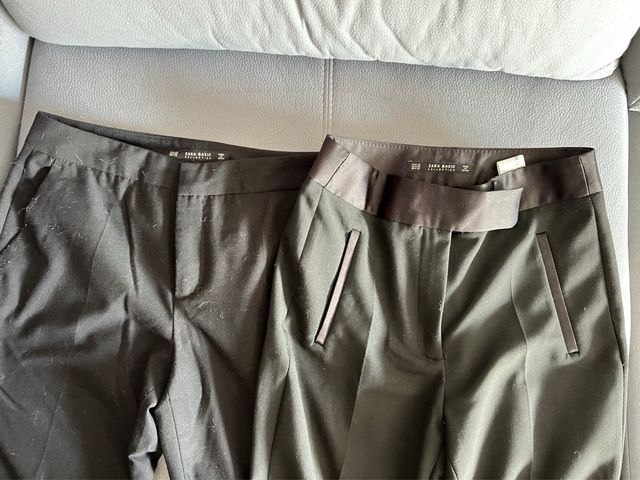 2 Pantalones Zara Basic negros