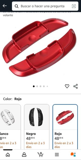 Levas cambio Mercedes-Benz rojas