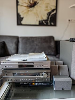 Yamaha equipo Home Cinema receptor, DVD, altavoces