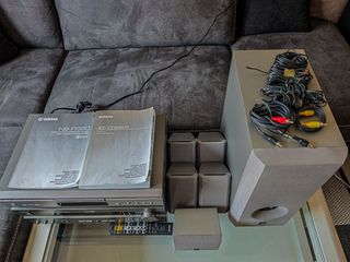 Yamaha equipo Home Cinema receptor, DVD, altavoces