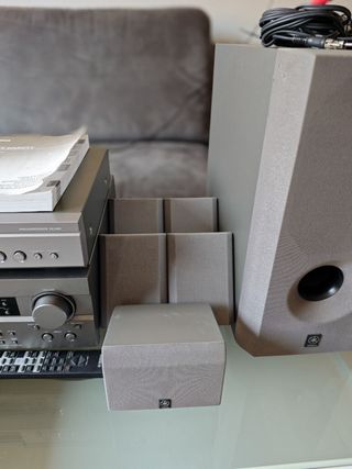 Yamaha equipo Home Cinema receptor, DVD, altavoces