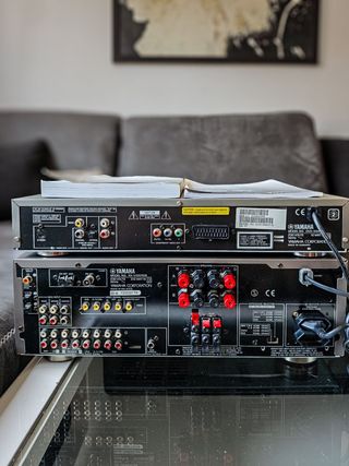 Yamaha equipo Home Cinema receptor, DVD, altavoces