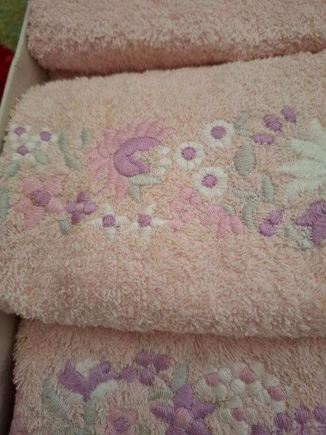 Set Asciugamani Rosa - Cotone Gabel