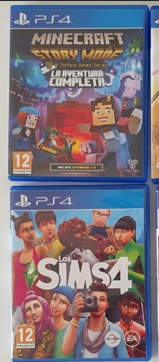 PS4 Juegos: Sims 4 & Minecraft Story Mode