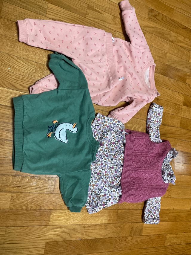 Ropa bebé 3-6 meses: 3 conjuntos