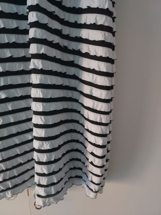 Vestido blanco y negro