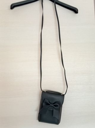 Mini borsa a tracolla nera
