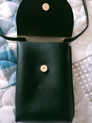 Mini borsa a tracolla nera