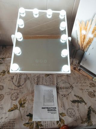 Espejo LED maquillaje con luz regulable