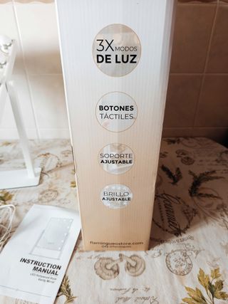 Espejo LED maquillaje con luz regulable