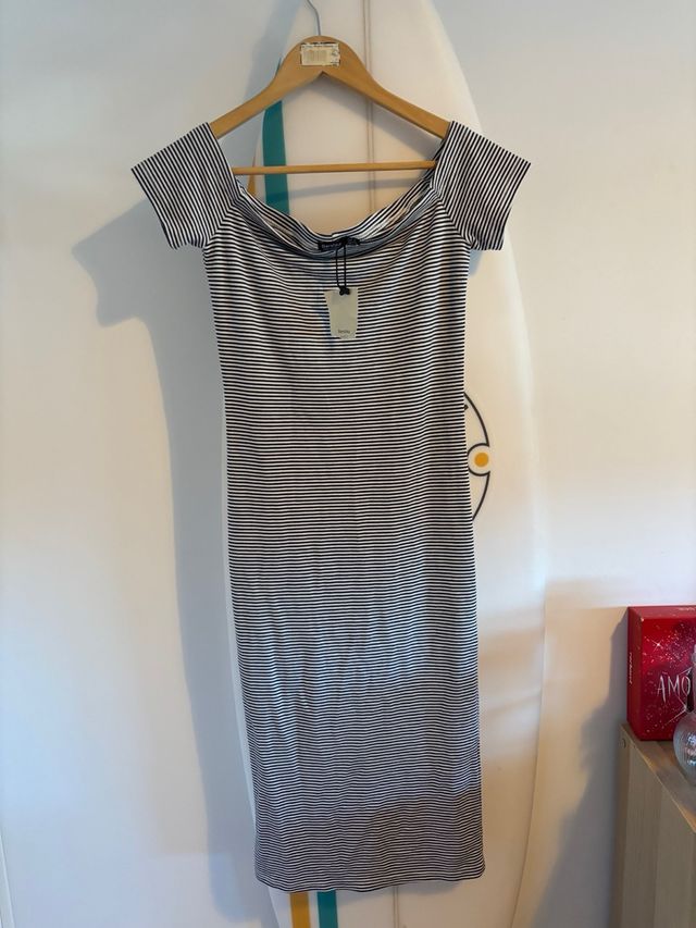 Vestido Bershka rayas M