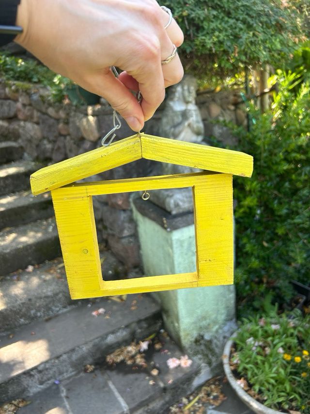 Casetta uccelli gialla