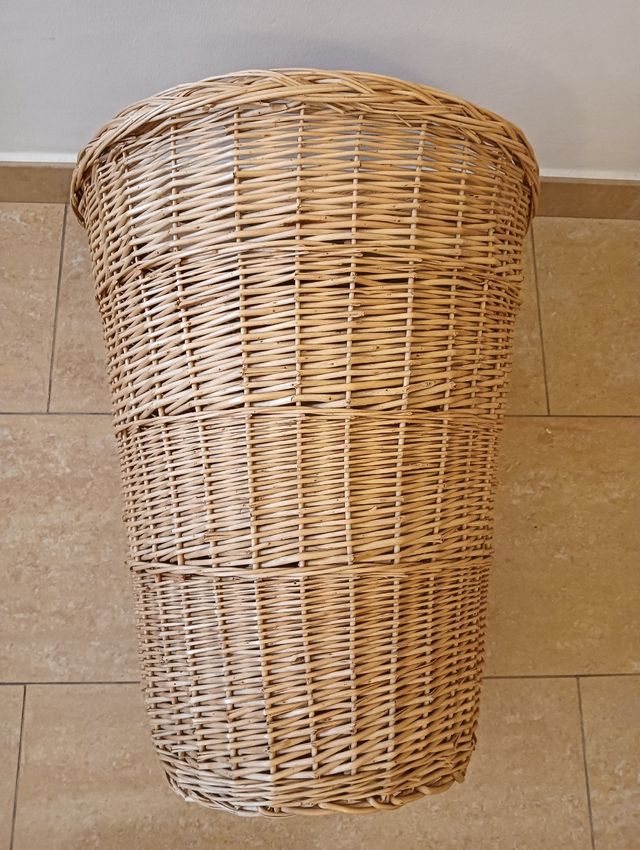 Cesto mimbre ropa - beige