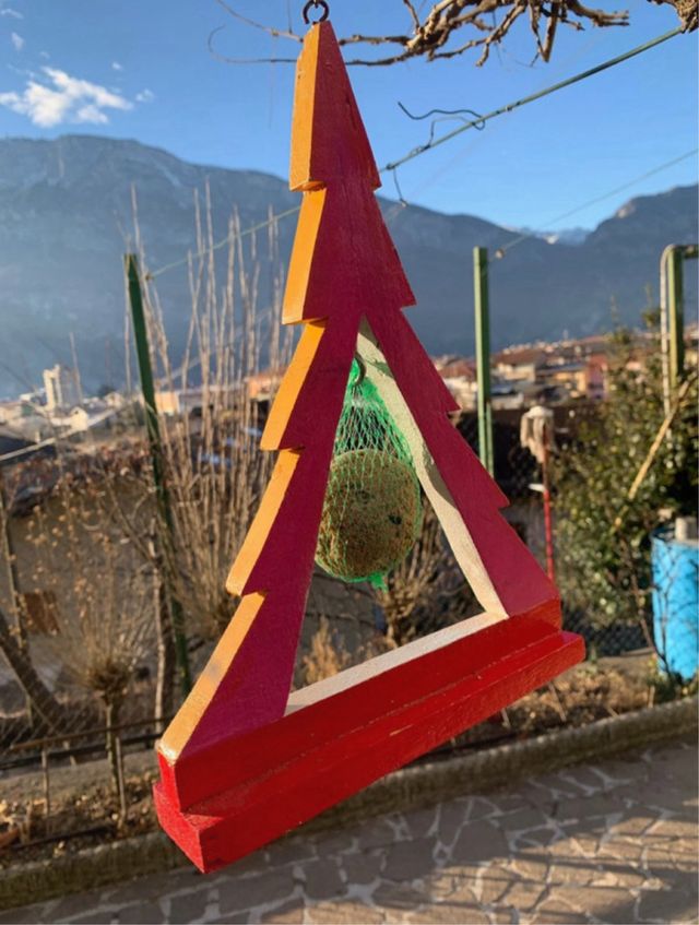 Casetta uccelli colorata