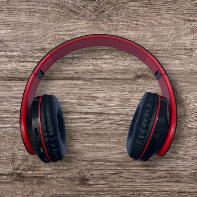 Cuffie Wireless Rosso-Nero