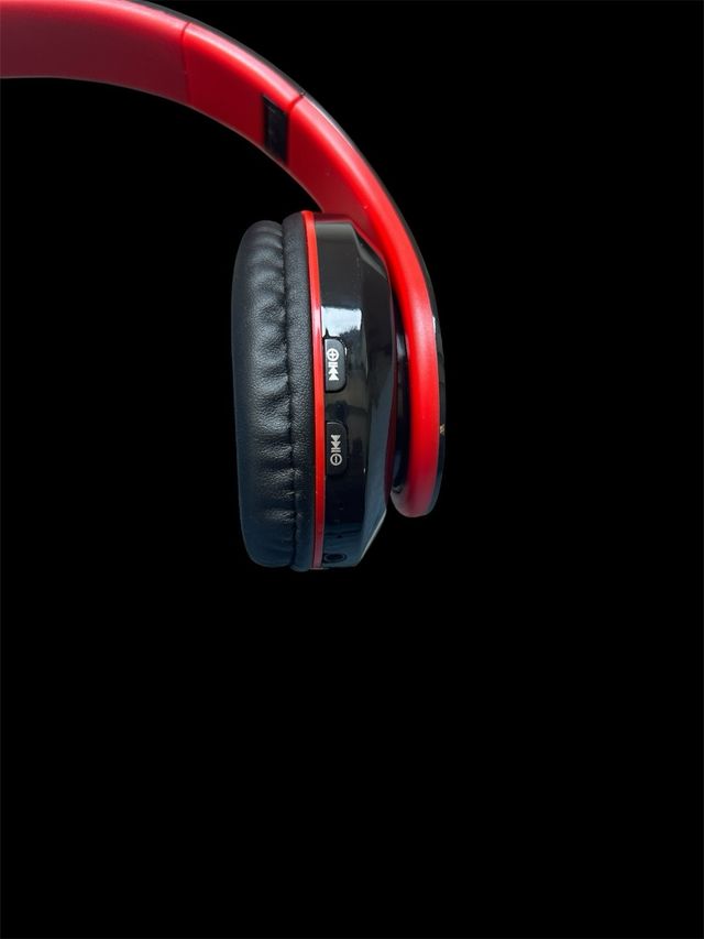 Cuffie Wireless Rosso-Nero