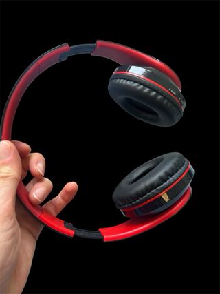 Cuffie Wireless Rosso-Nero