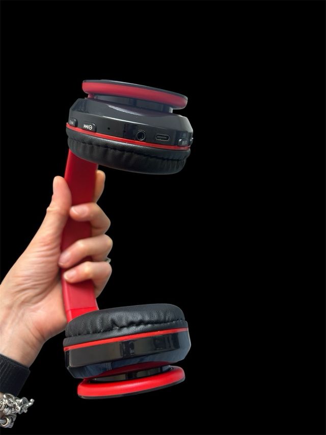Cuffie Wireless Rosso-Nero