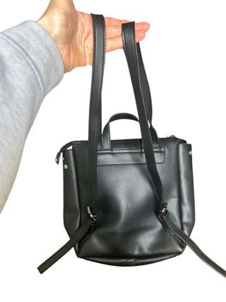 Zainetto nero ecopelle