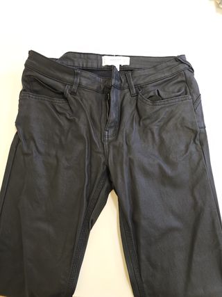 Pantalones Mango negros, talla M