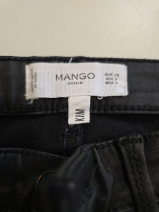 Pantalones Mango negros, talla M