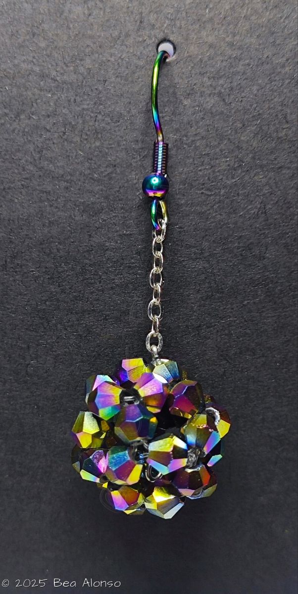 Pendientes multicolor cristal Arco Iris