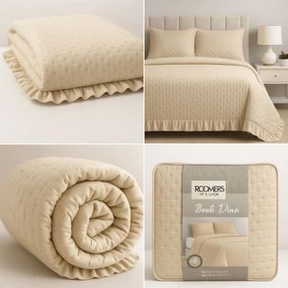Colcha bouti volante beige