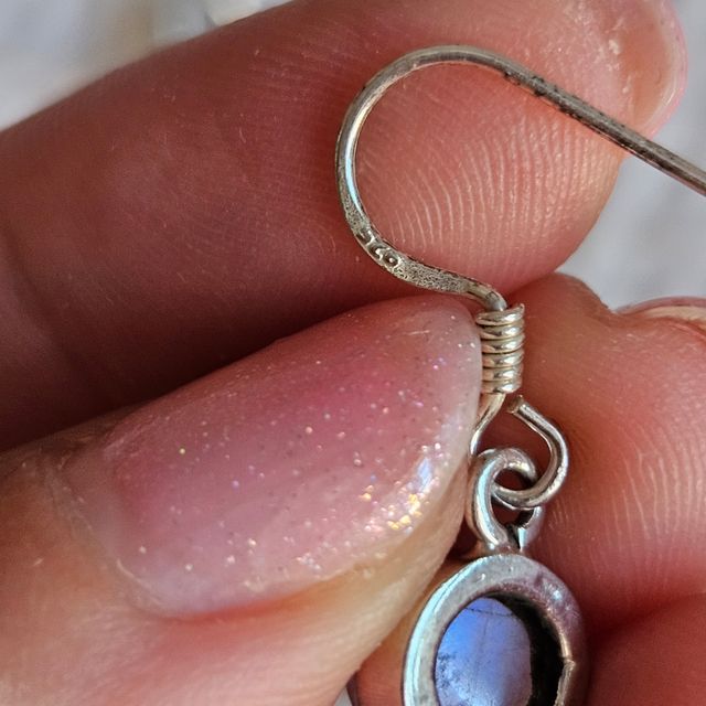 Pendientes Plata 925 piedra luna