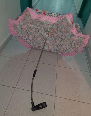 Sombrilla carrito bebé - Flores