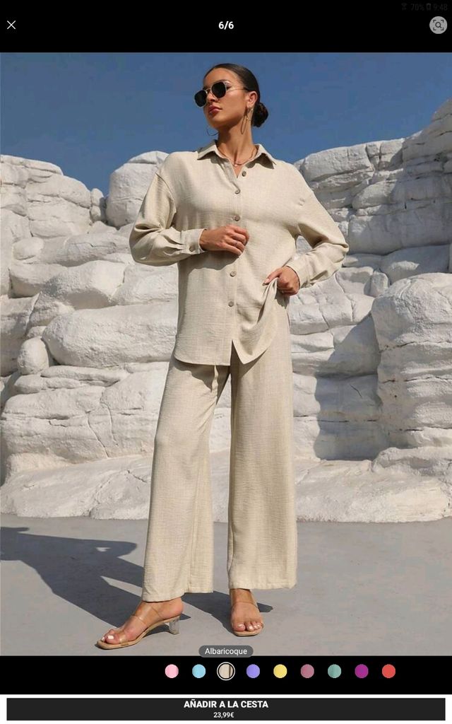 CONJUNTO CAMISA Y PANTALON MUJER