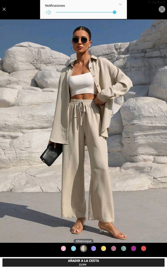 CONJUNTO CAMISA Y PANTALON MUJER