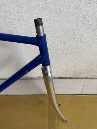 Telaio bici corsa vintage acciaio Tg M 55