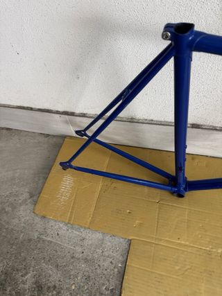 Telaio bici corsa vintage acciaio Tg M 55