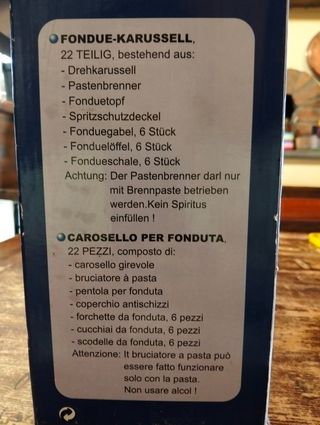 Fonduta 22pz - Set completo