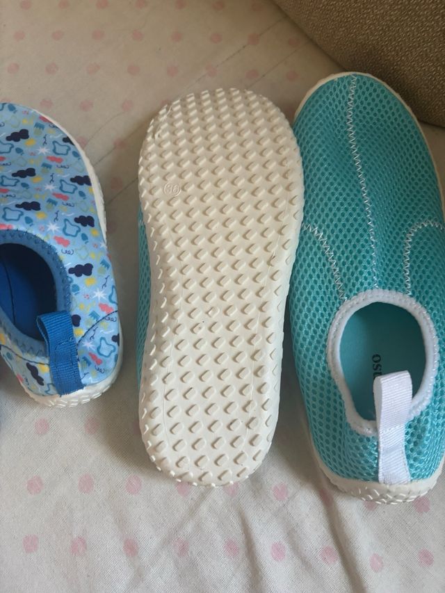 Zapatillas agua niño - 2 pares talles 27 y 36