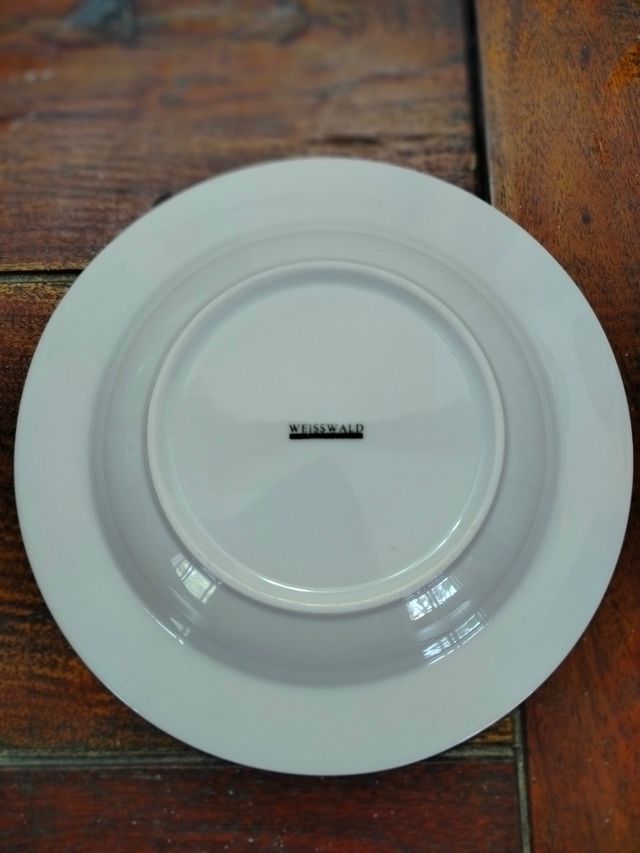 7 Piatti fondi multicolor, porcellana