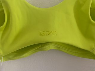 Top bikini sportivo H&M Move verde neon tg S
